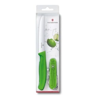 Набор Victorinox Color Twins зеленый (нож для овощей+ Spartan)