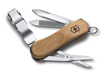 Нож-брелок Victorinox Classic Nail Clip Wood 580